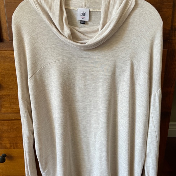 Cabi Ease Turtleneck - Heather Snow XS - Picture 2 of 4